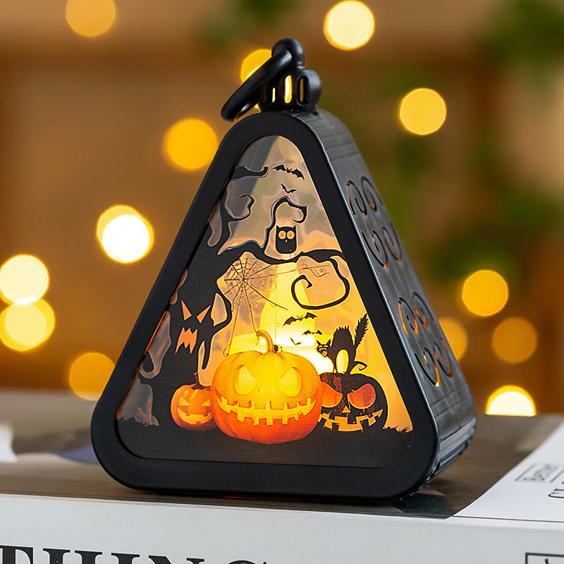 Halloween Decorations Portable Pumpkin Lamp Layout Props
