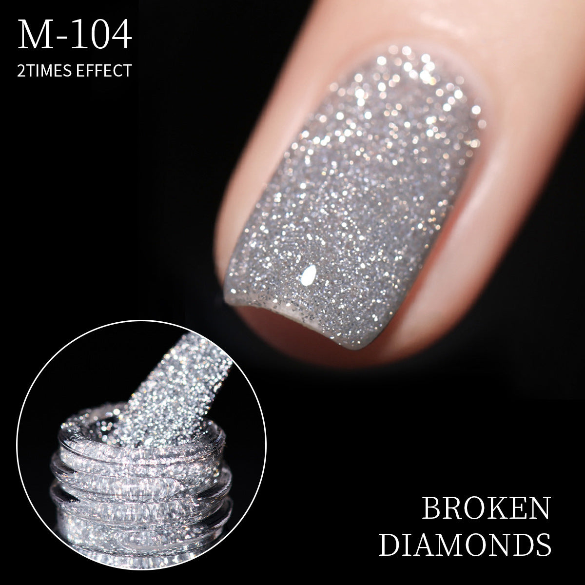2025 Trending Burgundy Gel Polish Set – Sparkling Diamond Maillard Collection for Nail Salons