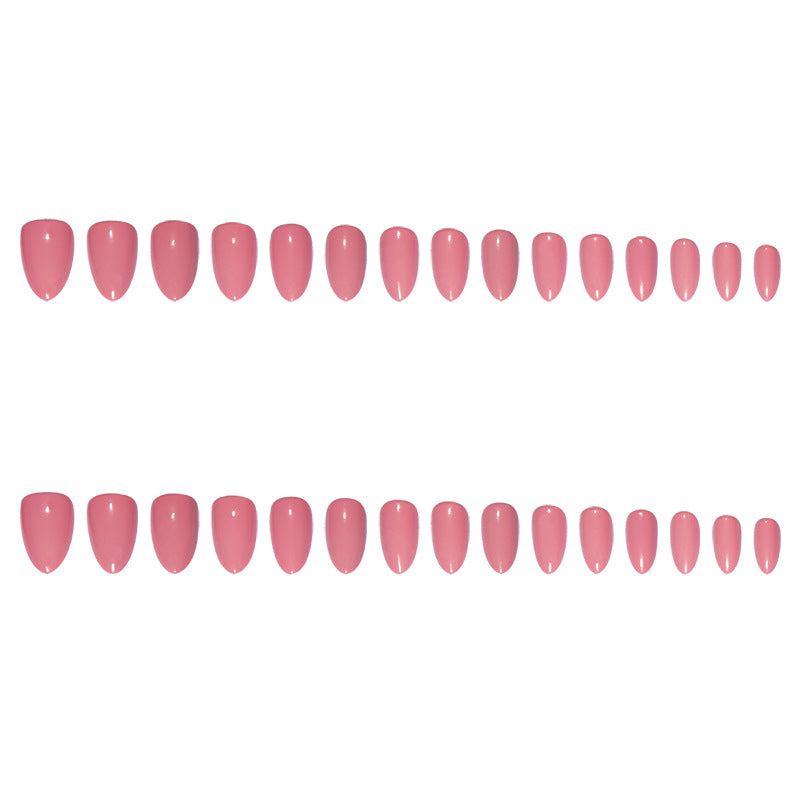 30pcs Nude Pink Press On Nails – Simple Elegant Detachable Fake Nails 