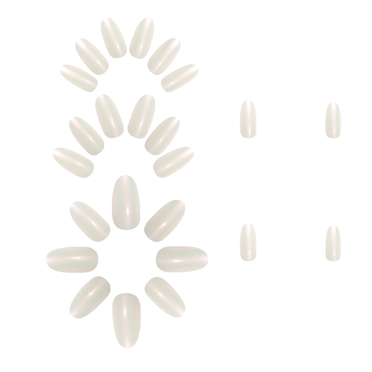 Aurora Chameleon Press On Nails – Almond Shape Medium Long 