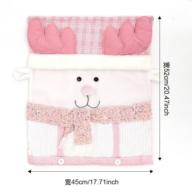 Christmas Chair Covers with Hat – Santa & Snowman Decor