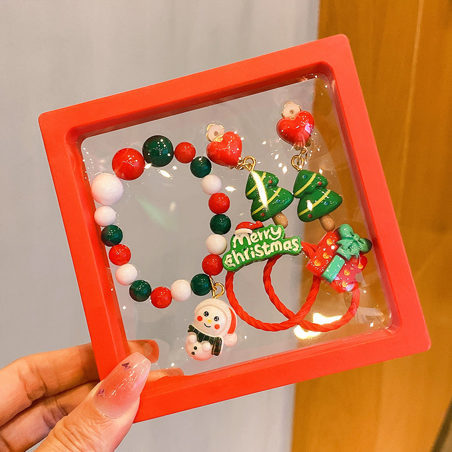 Christmas Handmade Bracelet – Colorful Beaded Holiday Gift