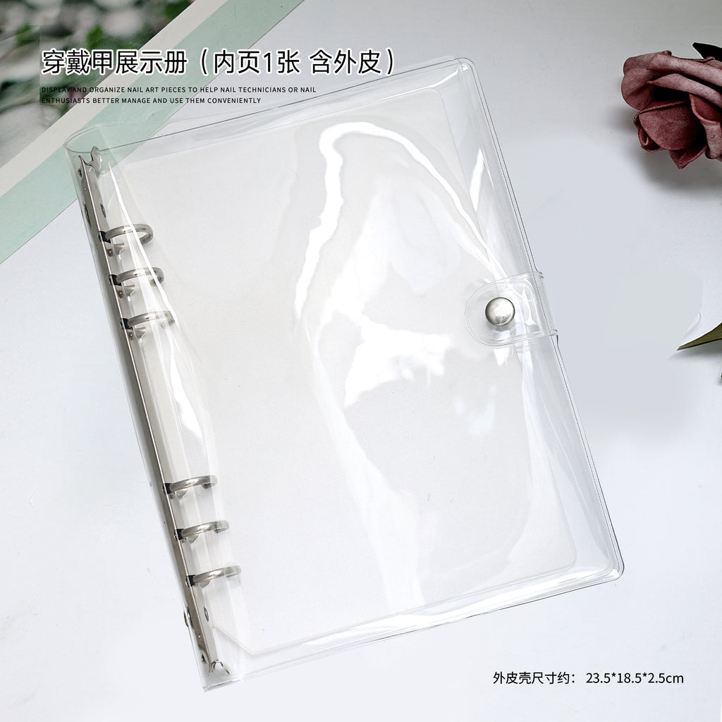 Press On Nails Storage Book – Nail Art Display Organizer, Reusable Collection Album for Fake Nail Tips 