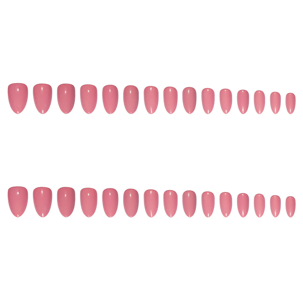 30pcs Nude Pink Press On Nails – Simple Elegant Detachable Fake Nails 