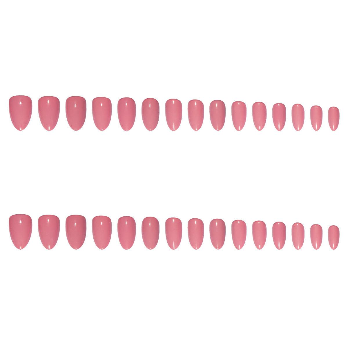 30pcs Nude Pink Press On Nails – Simple Elegant Detachable Fake Nails 