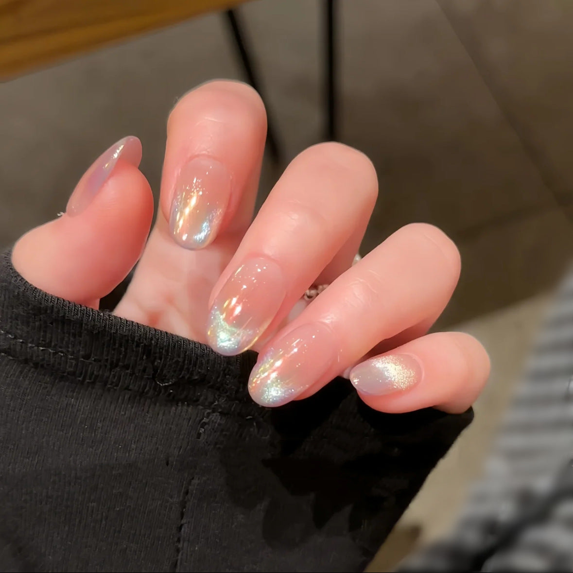 Mermaid Cat Eye Press-On Nails