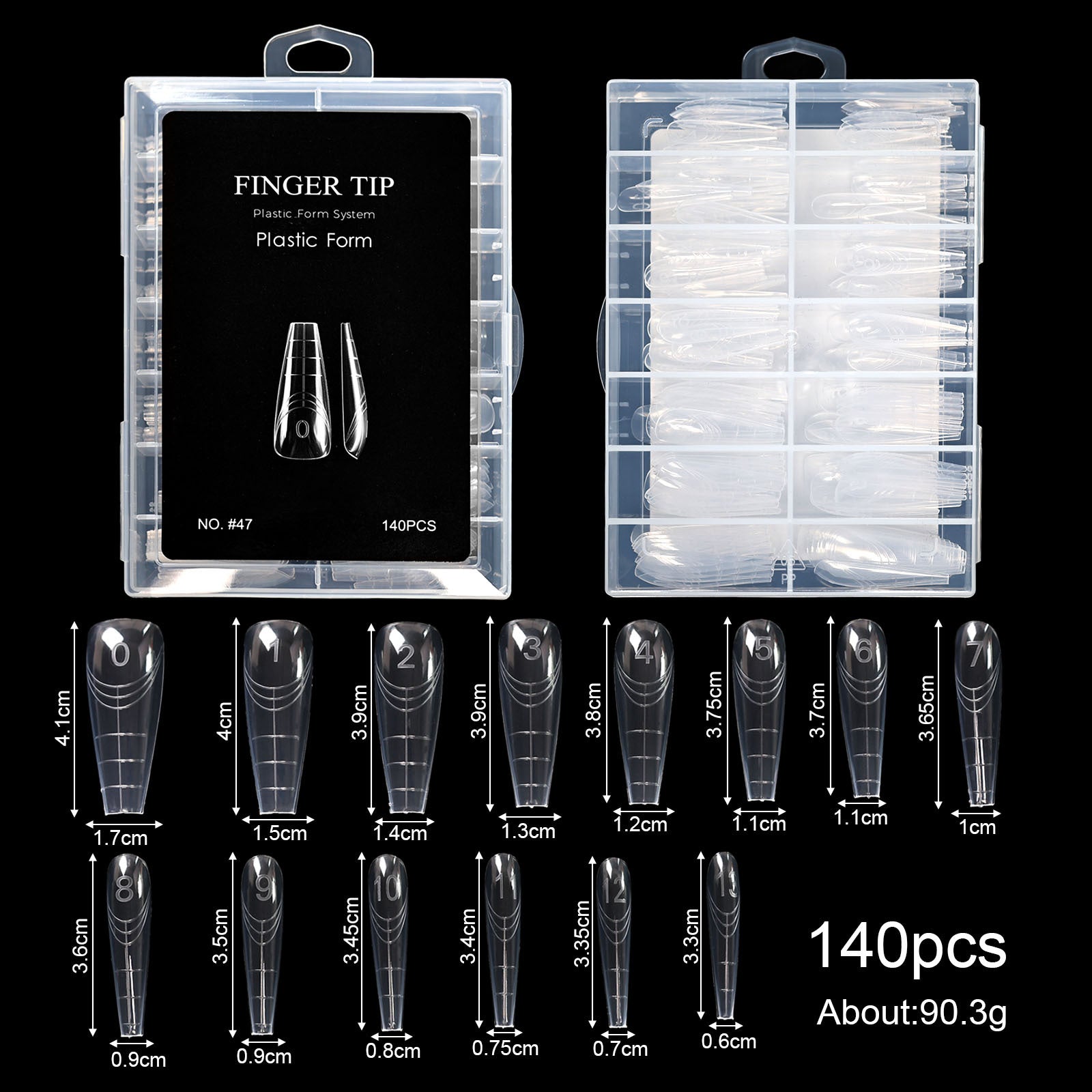 Reusable Stiletto Crystal Nail Forms – Quick Extension UV Gel &amp; Acrylic Nail Mold for DIY Manicure 