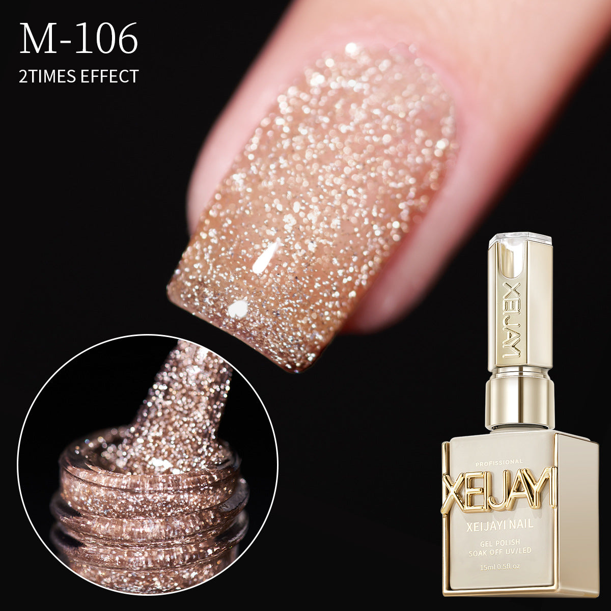 2025 Trending Burgundy Gel Polish Set – Sparkling Diamond Maillard Collection for Nail Salons