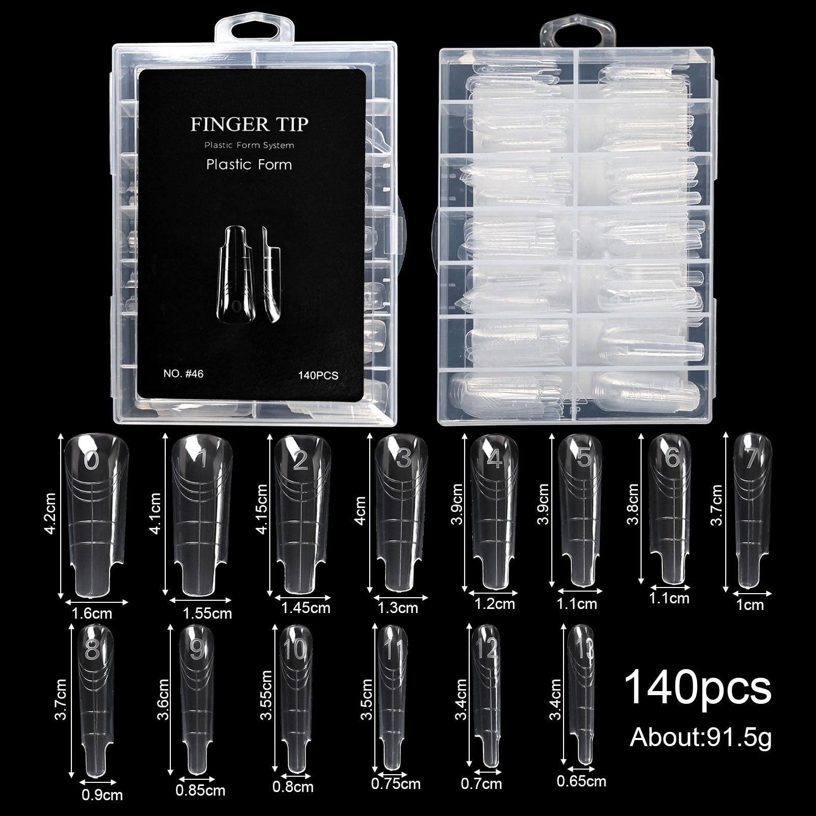 Reusable Stiletto Crystal Nail Forms – Quick Extension UV Gel &amp; Acrylic Nail Mold for DIY Manicure 