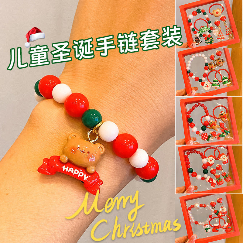 Christmas Handmade Bracelet – Colorful Beaded Holiday Gift
