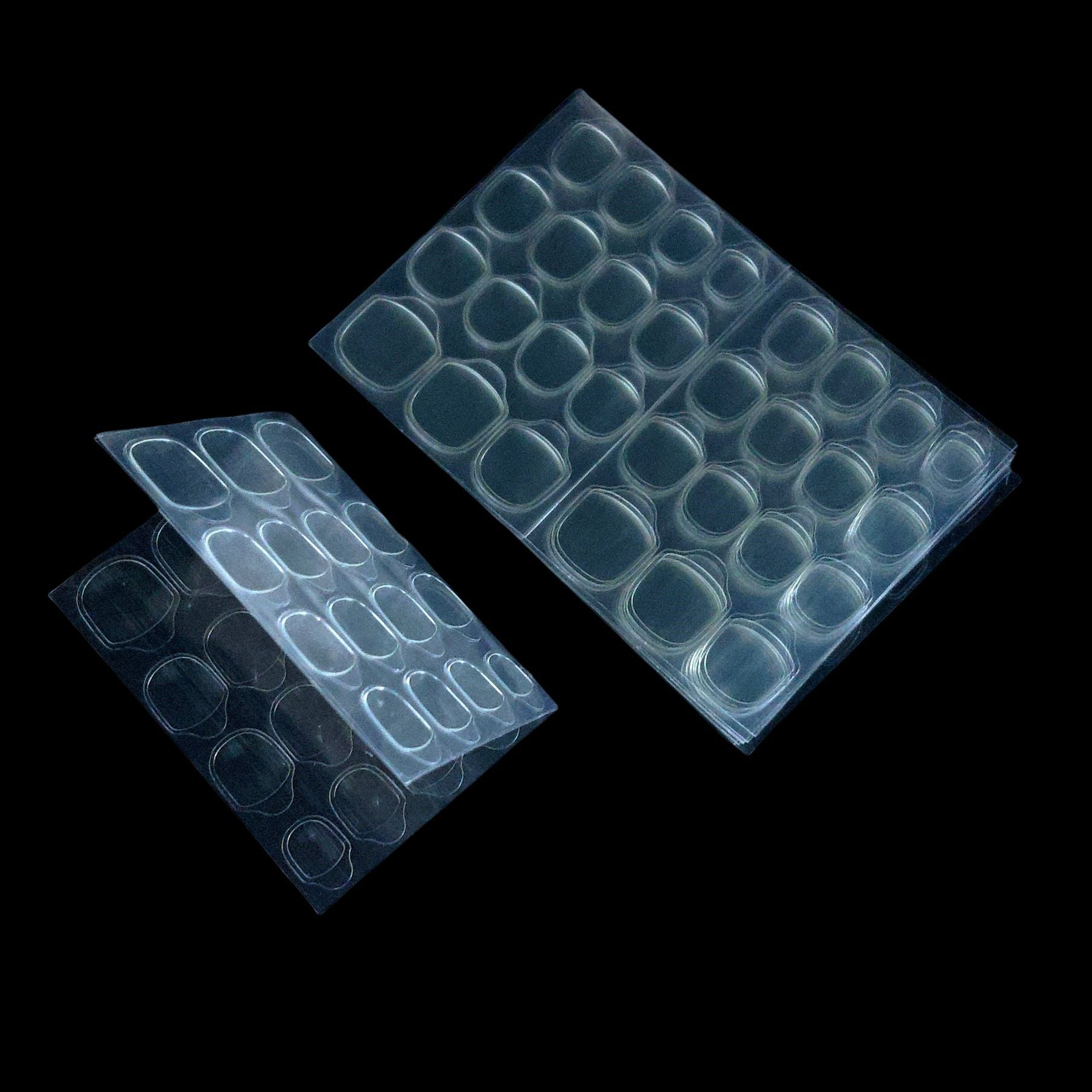 24pcs Nail Adhesive Tabs – Clear Jelly Double-Sided Stickers for Press On Nails 