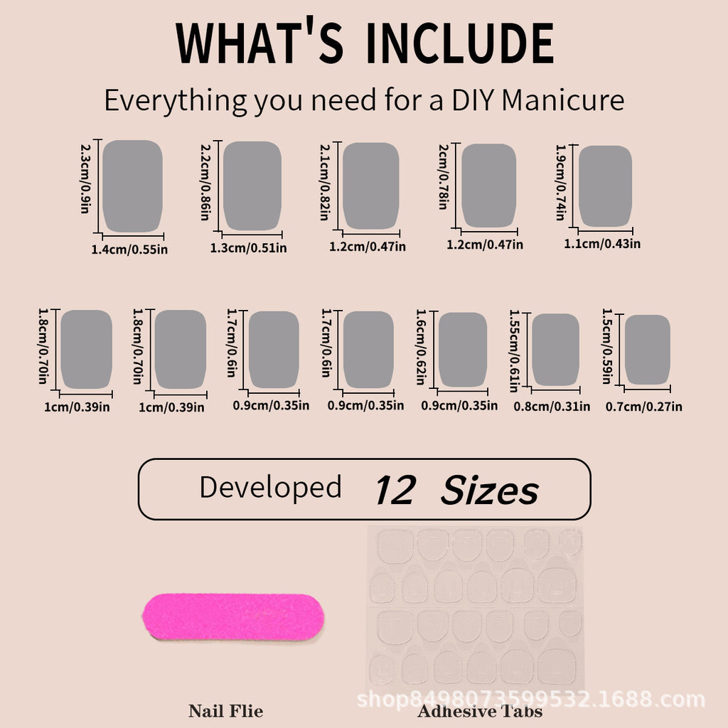 Handmade Butterfly Bow Press On Nails, Reusable Fake Nail Tips, Simple Nude Nail Art for Women, DIY Manicure Kit 