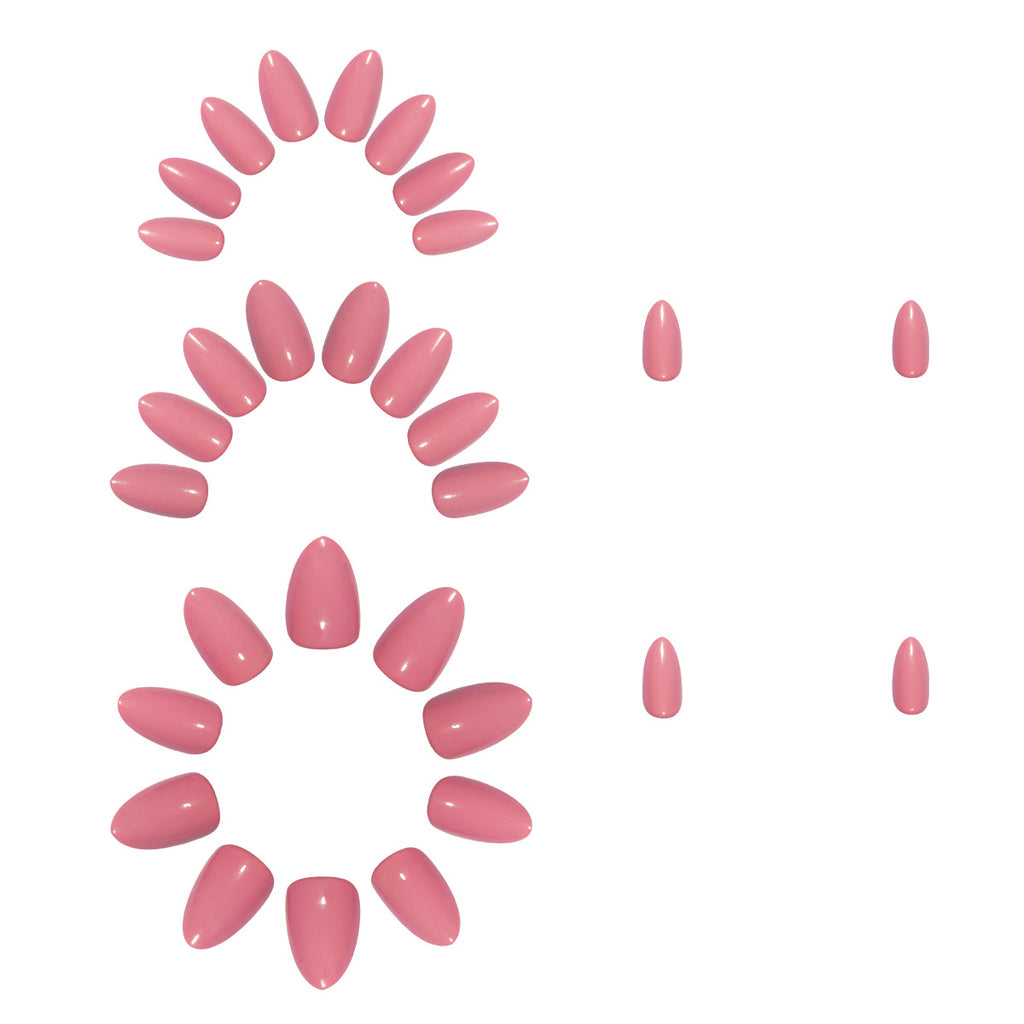 30pcs Nude Pink Press On Nails – Simple Elegant Detachable Fake Nails 