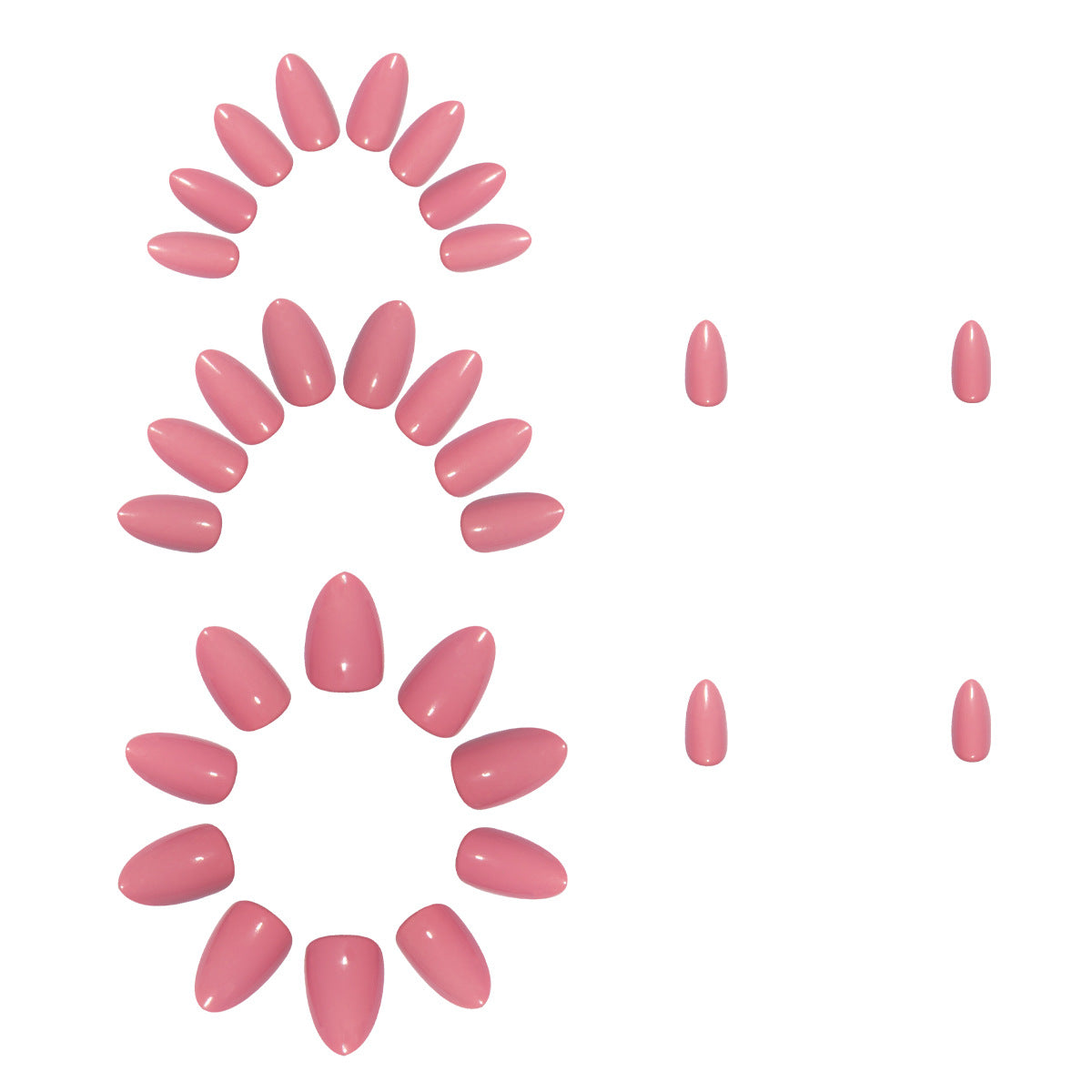 30pcs Nude Pink Press On Nails – Simple Elegant Detachable Fake Nails 