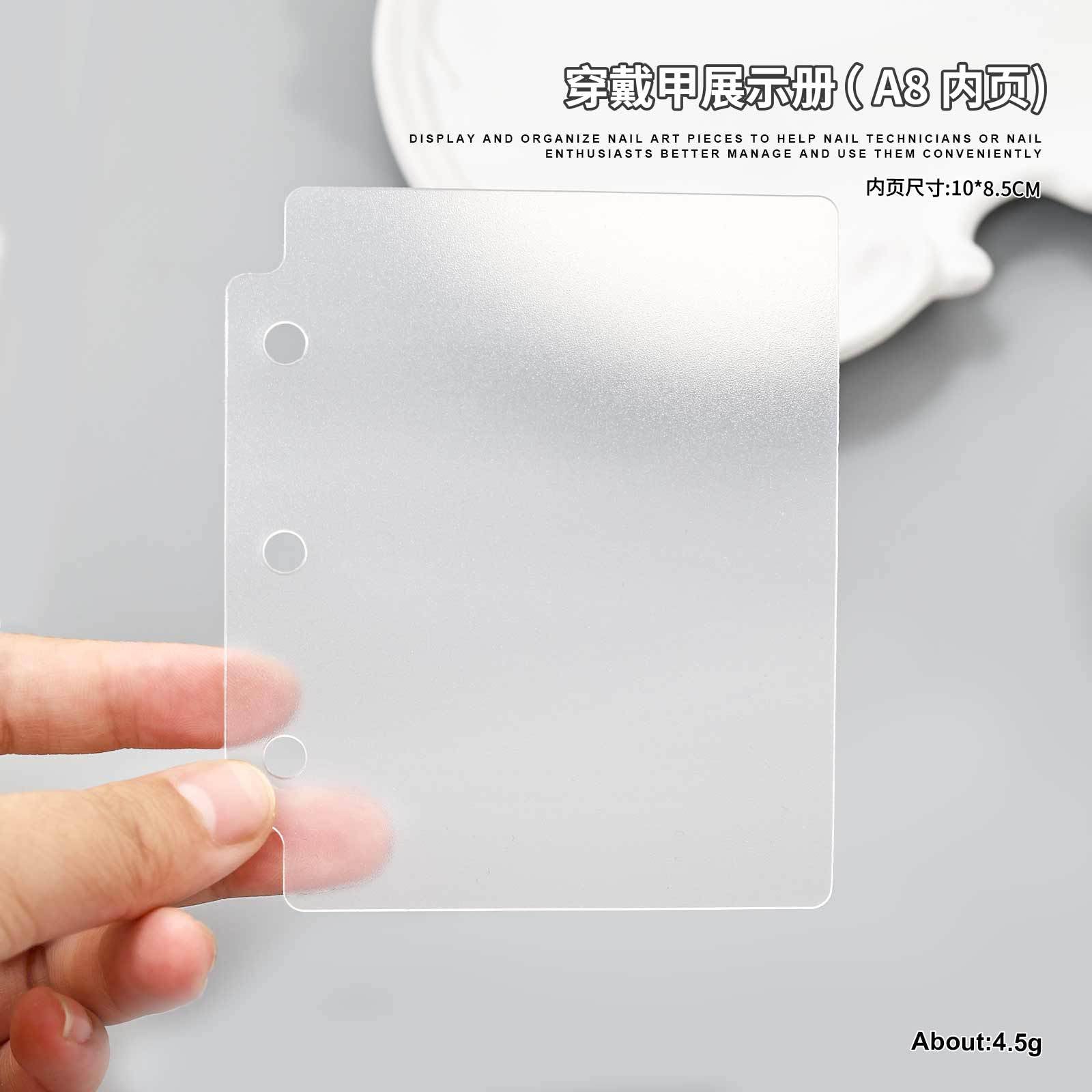 Press On Nails Storage Book – Nail Art Display Organizer, Reusable Collection Album for Fake Nail Tips 