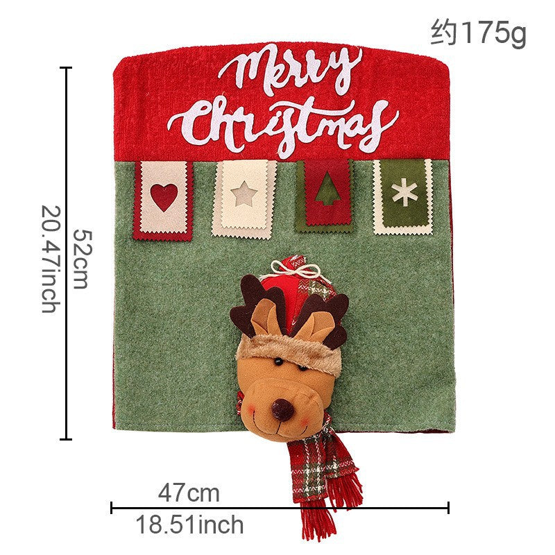 Christmas Chair Covers with Hat – Santa & Snowman Decor