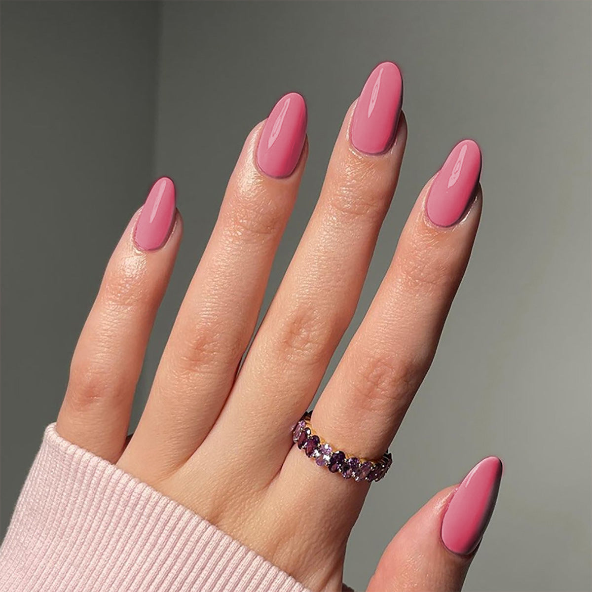 30pcs Nude Pink Press On Nails – Simple Elegant Detachable Fake Nails 
