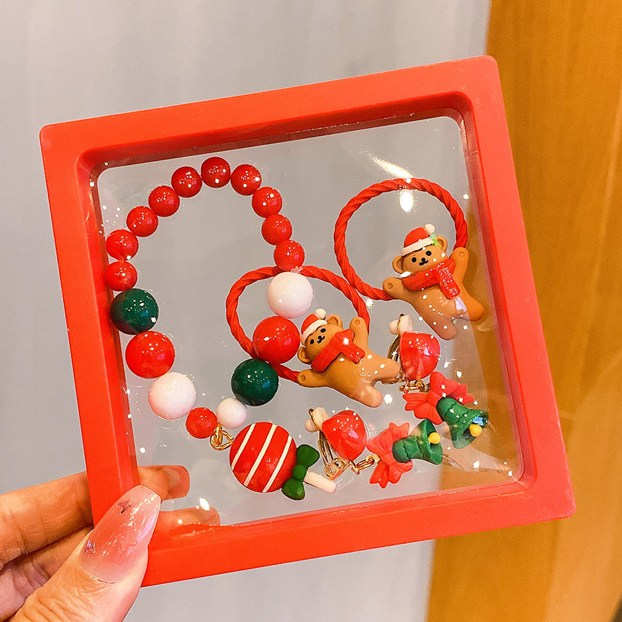 Christmas Handmade Bracelet – Colorful Beaded Holiday Gift