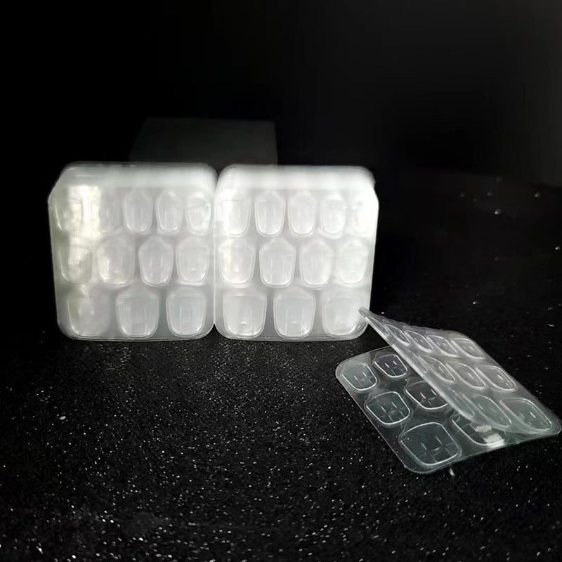 24pcs Nail Adhesive Tabs – Clear Jelly Double-Sided Stickers for Press On Nails 