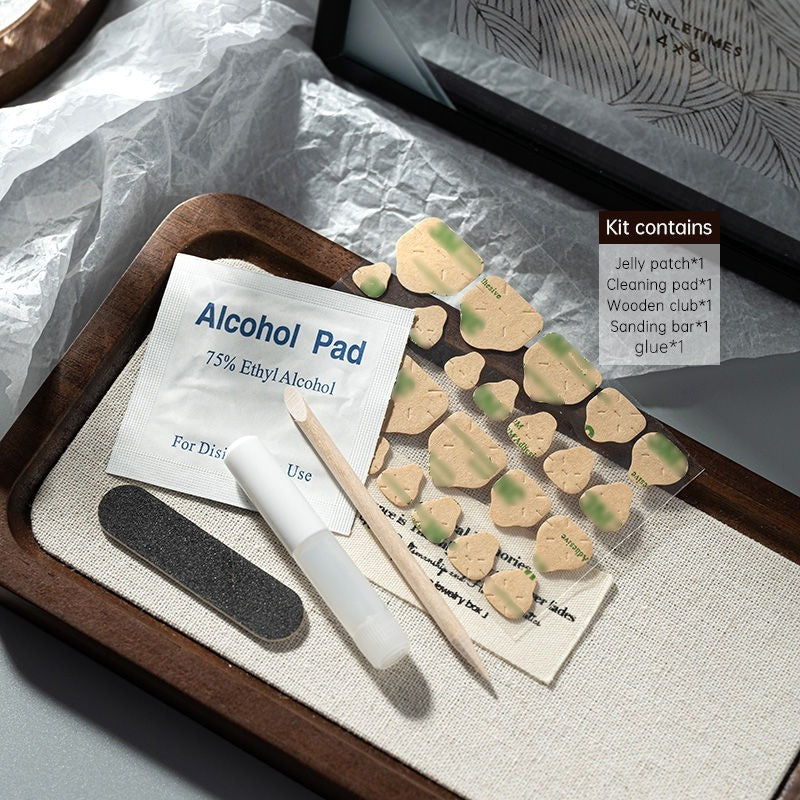 Light Sand-gold Electroplating Mirror Foot Wear Nail Toe