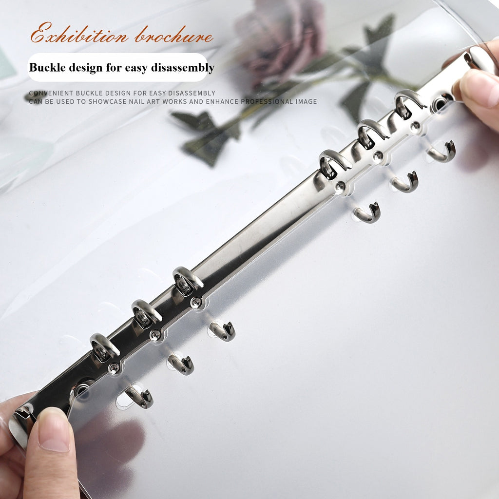 Press On Nails Storage Book – Nail Art Display Organizer, Reusable Collection Album for Fake Nail Tips 